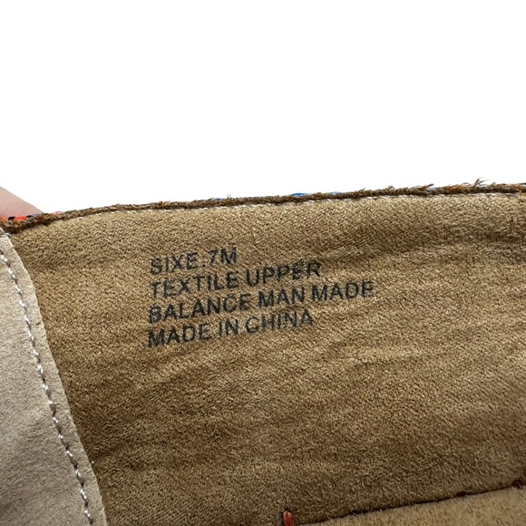 Soft Surroundings Nissa Espadrille Metallic Woven Tribal Print Slip On Shoes 7 - Picture 4 of 14